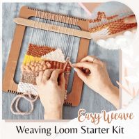 【LZ】◊  20cm Wooden Weaving Loom Starter Kit Hand-Woven DIY Woven Set Household Tapestry Scarf Multifunctional Loom Sewing Machine