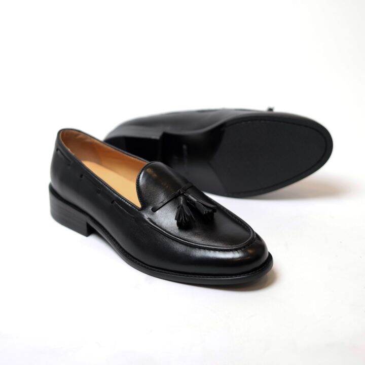 mars-peoples-new-tassel-loafers-3-5cm-สี-black-ดำ