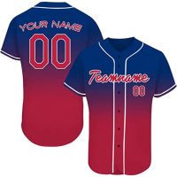 baseball jersey wholesale cheap blank softball jersey 100% polyester baseball wear button shirts