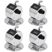 5X Round Base 4 Digit Manual Hand Tally Mechanical Palm Click Counter