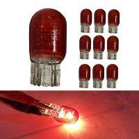 10pcs 7443 7444 7440 7441 992 T20 W21/5W halogen Bulbs Auto Reverse Brake Stop Tail Lamp Bulb Turn Signal Lights Red 12v