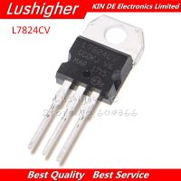 10PCS L7824CV L7824 TO-220 TO220 7824 LM7824 MC782 New Original WATTY Electronics