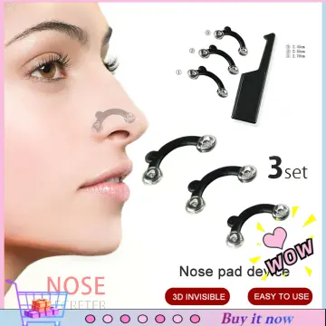 6pcs/set Nose Clip Corrector Massage Tool Nose Up Lifting Shaping Clip  Clipper
