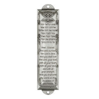 Kyrone Mezuzah โลหะผสมประตูเคสตกแต่ง Mezuzah โล่โลหะ Mezuzah สำหรับประตูหรือหน้าต่างของตกแต่งโลหะกันสนิมและการกัดกร่อนของตกแต่งของขวัญ