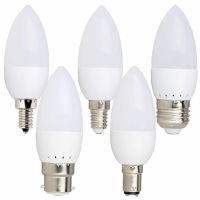 E12 E14 E27 B22 LED Candle Light Bulb Flame Tip Screw 85 265V 3W Chandelier Lamp 2835 SMD Cool Warm White Energy Saving for Home