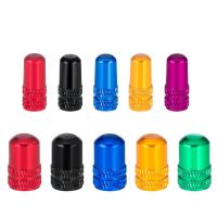 2023 NEW 4Pcs Aluminum Bicycle Tire Valve Cap Schrader/Presta Valve Cap Bike Tire Caps With Vacuum Tire Law Mouth Nut Cycling Accessories