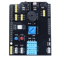แผงเซนเซอร์9ใน1บอร์ดขยายสำหรับเครื่องพิมพ์อเนกประสงค์ DHT11 LM35ความชื้นที่อุณหภูมิสำหรับตัวรับสัญญาณ RGB R3