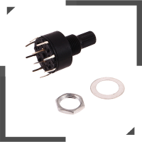 WonderfulBuyinge 1PC 1/2 POLE 3/4/5/6/8ตำแหน่ง SR16 16MM ROTARY band SWITCH Axis round SWITCH DC60V 0.3A 15MM SHAFT