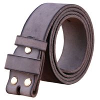 genuine leather belt without gold pin buckle for mens belts luxury cowboys gray match jeans 3.8 cm high quality 125 cm 130 soft Belts