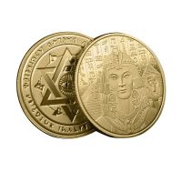 กรีกโบราณสะสมเหรียญพีระมิดอียิปต์ Sun God Queen เงินทองเหรียญคอลเลกชันที่ระลึกของที่ระลึก-SYU STORE