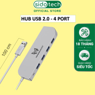 HUB USB 4 cổng SIDOTECH K89 dây dài 1m bộ chia chuyển đổi 4 port 2.0 mở thumbnail