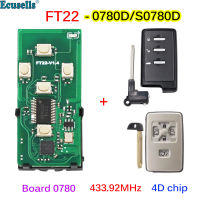 Lonsdor FT22-S0780D0780D 433.92MHz Smart Keyless Go Remote Key PCB with 4D Chip for Suabru Outback Legacy Board 0780