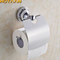 . Wall Mounted Toilet Paper Holder Bathroom Stainless Steel Roll Paper Holders With Cover Chrome Bathroom hardware Toilet Roll Holders