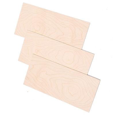 3 Pcs Maple Wood Guitar Head Veneer Headplate Headstock Luthier Tonewood for Acoustic Classic Guitar DIY Making