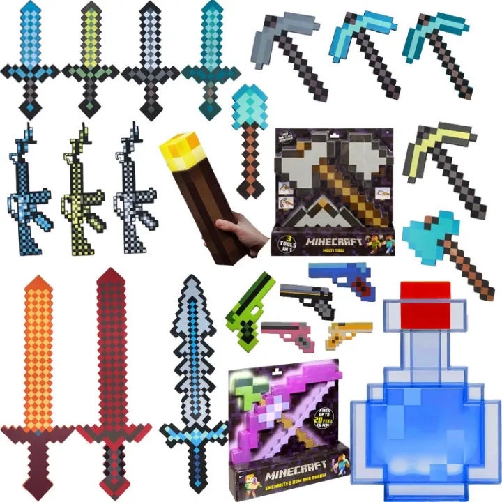 Minecraft peripheral toy models can launch enchanted bows and arrows ...