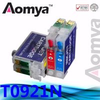 Aomya ปากกาสไตลัสรองรับสำหรับ Epson ตลับหมึกรีฟิล T0921 92N,สไตลัส C91 CX4300 T27 T26 TX106 TX109ชิปโค้ง TX117