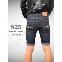 CODhuanglan212 PANTSDEART-Nd Slim Fit Shorts Full Body Mid-Black Stretch Denim Fabric With Rim (Zipper Version). ​Size28 -48