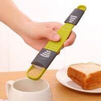 Adjustable Kitchen Scales Measure Cup Double End Eight Stalls Measuring Spoon For Salt Soup Coffee Tea Powder Kitchen Gadgets U3 Cables