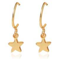 New Fashion Five-Pointed Star Studs Best Selling Simple Popular Gold Stars Earrings Jewelry Wholesale