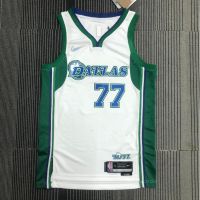 [Hot Pressed]2022 NBA Dallas Mavericks 75Th Anniversary Jersey Doncic City Edition Basketball Jersey Vest