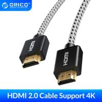 สาย HDMI ORICO ชุบทอง HDMI เป็น HDMI 2.0 4K HD 30 60Hz Kabel Audio Video สำหรับ Xiaomi กล่องทีวี HDTV