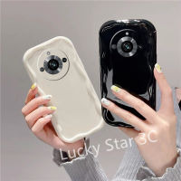 ปลอกอ่อนสำหรับ2023 Realme 11 Pro Pro Pro+ NFC Realme 10T 10 Pro Pro+ 4G 5G เคส Phone Case สีทึบเคสโทรศัพท์ป้องกันกันน้ำเคสด้านหลังโทรศัพท์ทรงคลื่นมันวาว