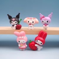 [Toy City] Sanrio ตัวเลขของสะสม My Melody Kuromi Kawaii อะนิเมะรูป Cinnamoroll ตุ๊กตาเครื่องประดับตกแต่งรุ่นเด็กคริสต์มาสของขวัญ