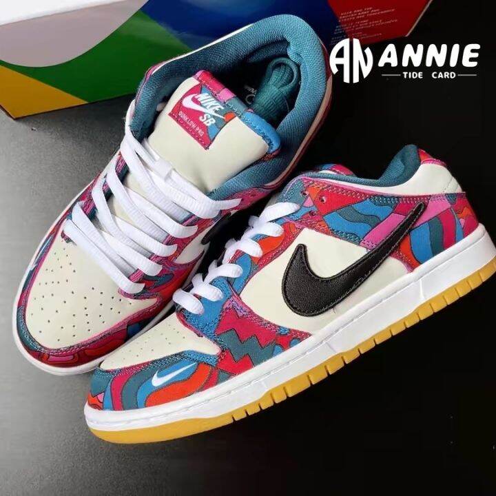 parra-x-sb-dunk-low-pro-รองเท้าผ้าใบ-รองเท้าวิ่ง-สําหรับผู้ชาย-และผู้หญิง