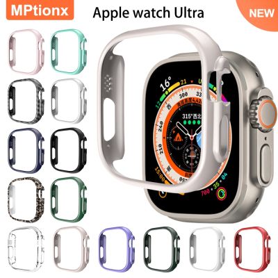 Watch Cover For Apple Watch Ultra 49mm Hard PC Protective Case Hollow Frame Bumper for iwatch Series Ultra 49mm Accessories Barware