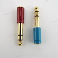 6.35mm Male Stereo Plug To 3.5mm Female Jack Audio Connector Headphone Amplifier Adapter Microphone AUX 6.35 3.5mm WB5TH