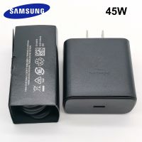 KOLT Digital} ที่ชาร์จ Samsung 45W USB-C เราเร็วสุดๆอะแดปเตอร์ชาร์จสำหรับ Galaxy S20 S21 S22 S23 Note 20 Ultra 10 Plus Z พลิกได้4 3 2 A73