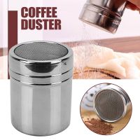 【LZ】✢  Dispensador de pó de aço inoxidável confeitaria açúcar café chocolate pó agitador farinha espanador filtro de cozinha ferramentas culinárias