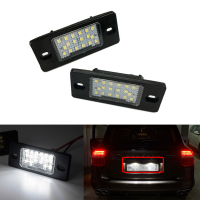 2ชิ้นเซ็ต Led สีขาวจำนวนไฟป้ายทะเบียนสำหรับ Porsche 955 957 2002-2010อุปกรณ์ทดแทนอัตโนมัติ