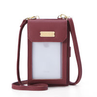 WEICHEN Transparent Touchable Cell Phone Pocket Shoulder Bags For Women Ladies Small Crossbody Bag Female Mini Messenger Bag