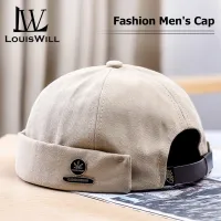 [LouisWill Cap For Men Dome Melon Beanie Hats Adjustable Docker Cap Fashion Men