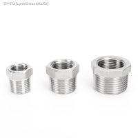 ™ 1/8 1/4 3/8 1/2 3/4 1 1-1/4 NPT Male To Female Thread 304 Stainless Steel Reducer Bushing Reducing Pipe Fitting Connector