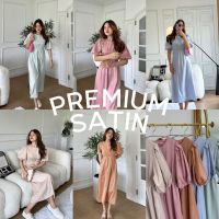 12FEBRUARY | PREMIUM SATIN เดรสซาตินสุดหรู ผ้าซาตินพรีเมียม ใส่ออกงานได้