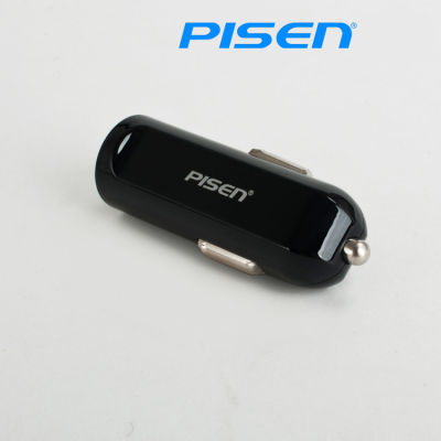 PISEN อะแดปเตอร์ชาร์จไฟในรถยนต์ iCar Charger 2A USB 5 โวลล์ ขาล็อคแบบสปริง โทรศัพท์ได้แม้เสียบชาร์จไฟอยู่ ชาร์จเร็ว ไม่เปลืองไฟ ปลอดภัย - สีดำ