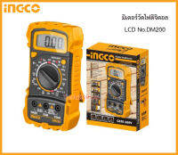 มิเตอร์วัดไฟดิจิตอล Digital Multimeter CATII 600V #DM200 ยี่ห้อ INGCO