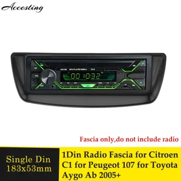 Double 2 Din Car Radio Frame for Toyota Aygo Citroen C1 Peugeot 107  2005-2014 Fascia Dash Kit DVD Radio Panel Stereo Cover