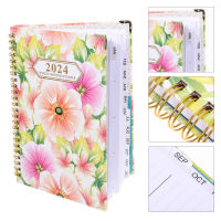 Ajigo【Hot Sale】 วางแผนรายเดือน Notebook Planner Notepad Portable Planner English Spiral Notepad Planning Notepad