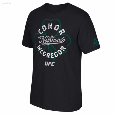 2023 the New Reebok Casual Short Sleeved T-shirt Is Printed with the Connor Mcgregor Ufc Mma Pattern, Suitable for 2023 Sports. Unisex
