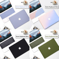Apple logo cut Case for New MacBook Air 13 inch Model A2179 A2337 M1 Chip with Touch ID 2020 2021 Release Soft Touch Hard Cover Protective Shell Keyboard Skin