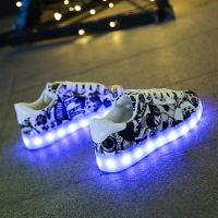 Hot Eur Size 30-45 USB Charge Led Sneakers Light Shoes Led Shoes Kids Luminous Sneakers for Girls&amp;Boys Women Sneakers