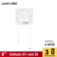 LUCKY MISU - VENTILATOR FAN - GLASS WALL - red blade