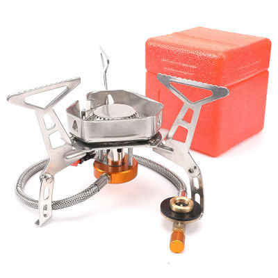 Outdoor Gas Burner Windproof Camping Stove Portable Folding Ultralight Split Stoves 3000W Lighter Tourist Equipment For Hiking