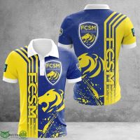 （all in stock）  2023 NEW -F.C Sochaux-Montbéliard Ligue 2 3D Full printed Polo Hoodie T-Shirt jersey(FREE NAME LOGO CUSTOM)