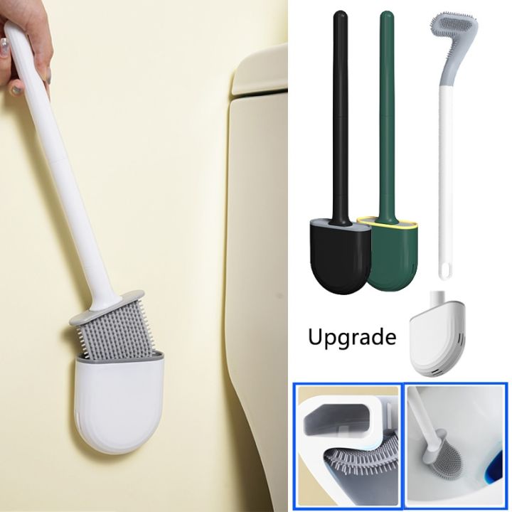 Bathroom Cleaning Tool Plastic Toilet Brush with Holder - China