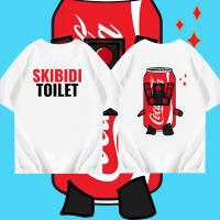 มีสีดำและสีขาว สไตล์ใหม่ SKIBIDI TOILET CAMERAMEN เสื้อยืดผ้าฝ้ายแท้  S-5XL