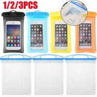 1/2/3PCS Waterproof Phone Pouch Transparent Notebook Case Anti-drop Outdoor Swimming Bag Underwater Diving Phone Cover Pouch